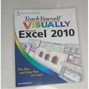 Teach Yourself VISUALLY Microsoft Excel 2010  Paul McFedries Computer Guide Book